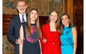 Rainha Letizia de Espanha, Princesa Leonor, Rei Felipe, Infanta Sofia