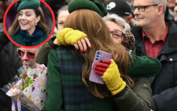 Kate Middleton abraça sobrevivente do cancro