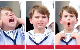 O mais "terrível" dos três filhos! Louis está a dar cabo da cabeça do pai, o príncipe William 