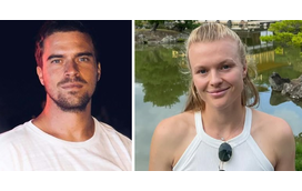 Brincadeiras e risos! O 'flirt' de João Monteiro com a jovem tenista Harriet Dart