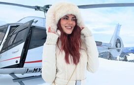 De helicóptero na neve e rodeada de luxos! A impressionante viagem de férias de Liliana Filipa para esquiar com os filhos