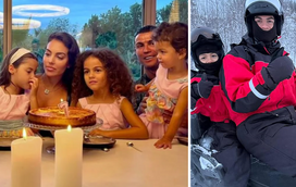 Natal mágico! Cristiano Ronaldo e Georgina Rodríguez levam os filhos à Lapónia, a terra do Pai Natal