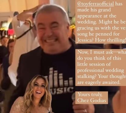 Toy cantou para Jessica Athayde e os convidados deliraram com atuação