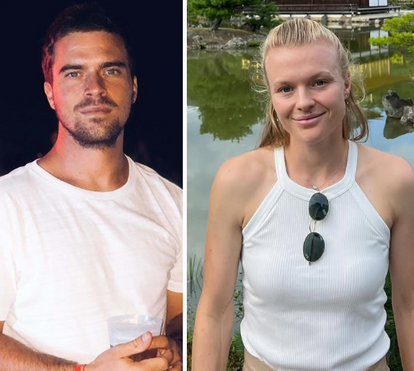Brincadeiras e risos! O 'flirt' de João Monteiro com a jovem tenista Harriet Dart