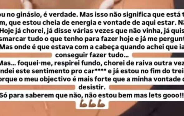 Rita Pereira Instagram Story