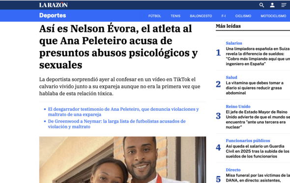 Ana Peleteiro e Nelson Évora