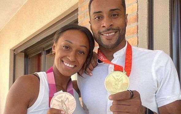 Ana Peleteiro e Nelson Évora