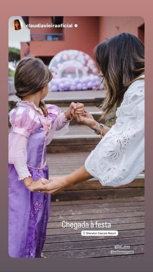 Festa de aniversário de Caetana, filha de Cláudia Vieira