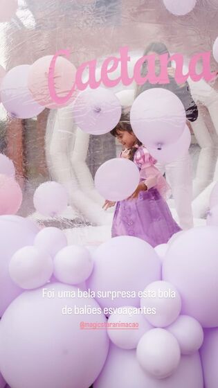 Festa de aniversário de Caetana, filha de Cláudia Vieira
