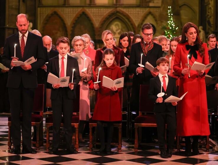 Westminster, abadia, concerto de natal, kate, louis, george, charlotte, inglaterra