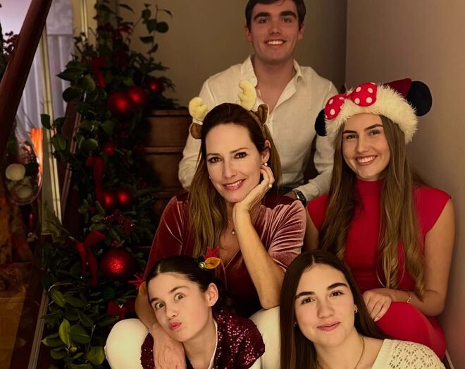 Fernanda Serrano com os filhos