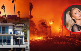 O inferno das chamas em Los Angeles. Fogo consome mansões dos milionários e Paris Hilton mostra como em minutos perdeu tudo
