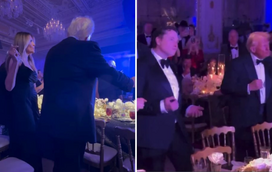 Grande festa! O momento em que Trump e Musk dançaram o YMCA