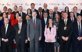 Letizia encanta de rosa claro, a cor tendência desta Primavera