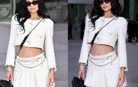 Kylie Jenner brilha com look refrescante no desfile da Chanel em Paris 