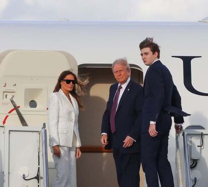 Já cá estamos de novo! Família de Trump regressa ao poder de jato privado