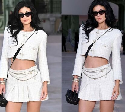 Kylie Jenner brilha com look refrescante no desfile da Chanel em Paris 