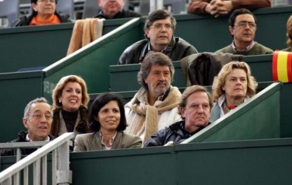 Maude Queiroz Pereira no Estoril Open com João Lagos, Marcelo Rebelo de Sousa e Rita Amaral Cabral