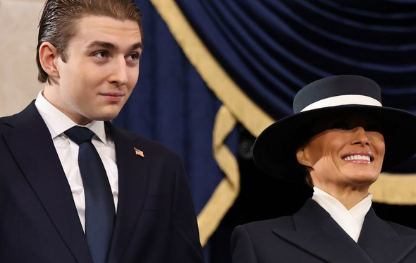 Barron e Melania Trump