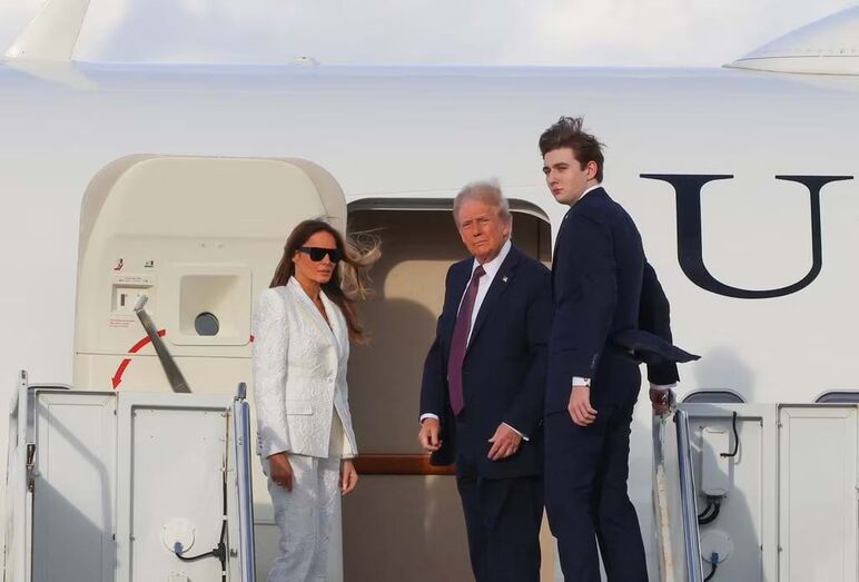 Donald Trump, Melania e Barron