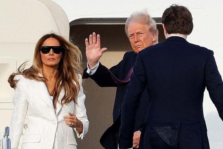 Donald Trump, Melania e Barron
