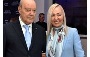 Pinto da Costa e Claudia Campo