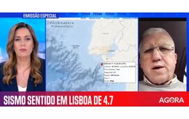 
Comandante dos bombeiros alerta para riscos sísmicos em Portugal após sismo de magnitude 4,7 sentido em Lisboa