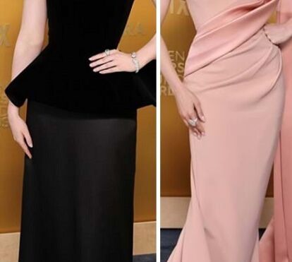 Preto e rosa pálido: a principal tendência da red carpet dos SAG Awards