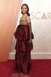 Zoe Saldana em Saint Laurent.