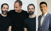 Miguel Góis, Ricardo Araújo Pereira e José Diogo Quintela; Tiago Dores