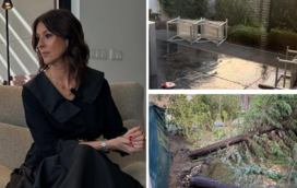 Medo e destruição: famosos mostram estragos provocados pela tempestade