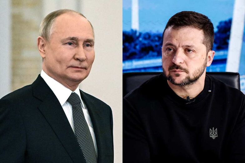 Vladimir Putin e Volodymyr Zelensky