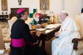 Cardeal Américo Aguiar com o Papa Francisco