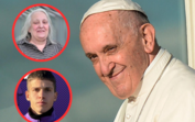 Papa Francisco, a irmã, Maria Elena, e o sobrinho, Felipe