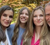Infanta Sofia; Leonor; Felipe VI e Letizia