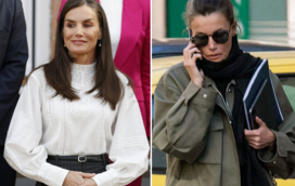 A rainha Letizia como raramente a viu! Com guarda-costas à distância e sem maquilhagem, passeia de jeans nas ruas de Madrid
