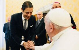 Momento único. O dia em que Rui Costa e a mulher se encontraram com o Papa Francisco