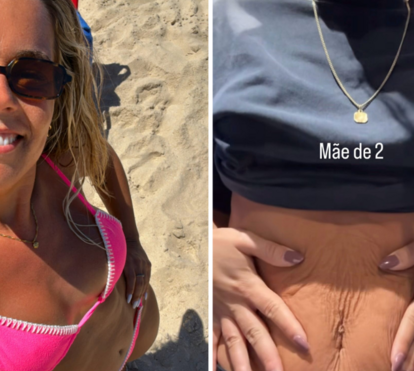Mulher real! Inês Aires Pereira mostra como a barriga mudou depois de ser mãe a dobrar