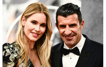 Helen Svedin e Luís Figo