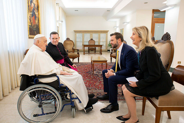 Papa Francisco com JD Vance