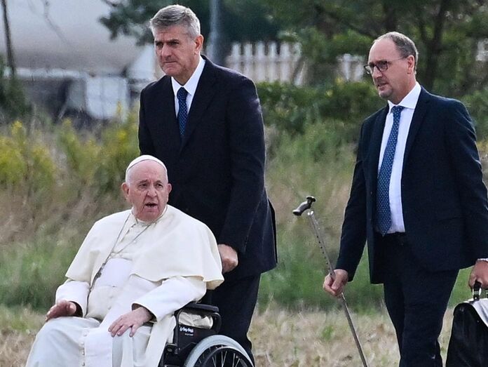 Massimiliano Strappetti e Papa Francisco