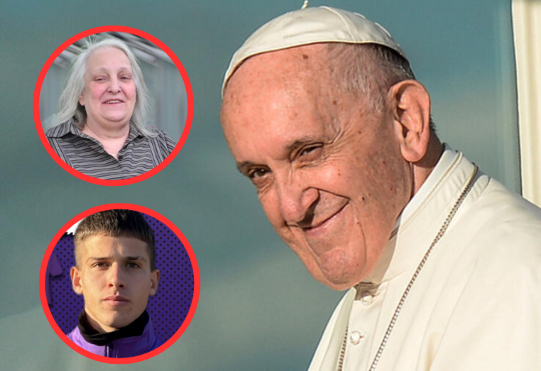 Papa Francisco, a irmã, Maria Elena, e o sobrinho, Felipe