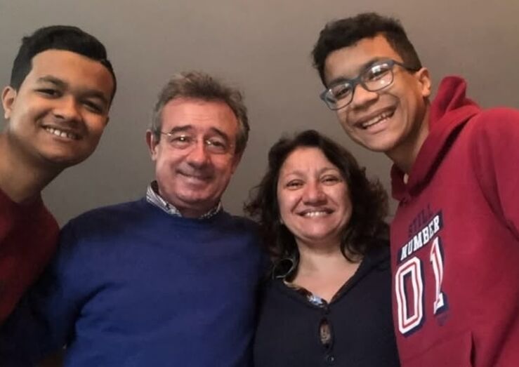 Luís Aleluia, Zita Favretto e os filhos