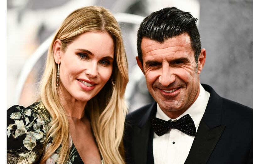 Helen Svedin e Luís Figo