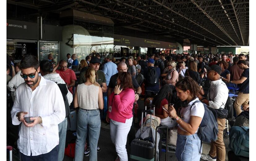 Caos no aeroporto de Lisboa