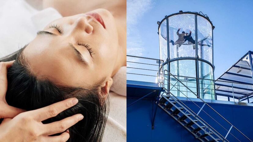 Head spa, skydiving idoor