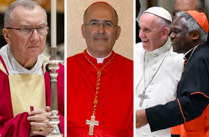Pietro Parolin, Tolentino Mendonça e Peter Turkson