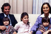 Julio Iglesias com os filhos