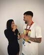Nicolás Otamendi e Celeste Rey