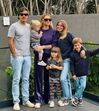 Madalena Abecasis, o marido e os filhos
